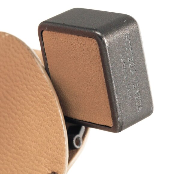 Bottega Veneta Light Brown Intrecciato Leather Box Bag - Picture 9 of 13